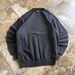 vintage 80s osh kosh b'gosh blank black crewneck